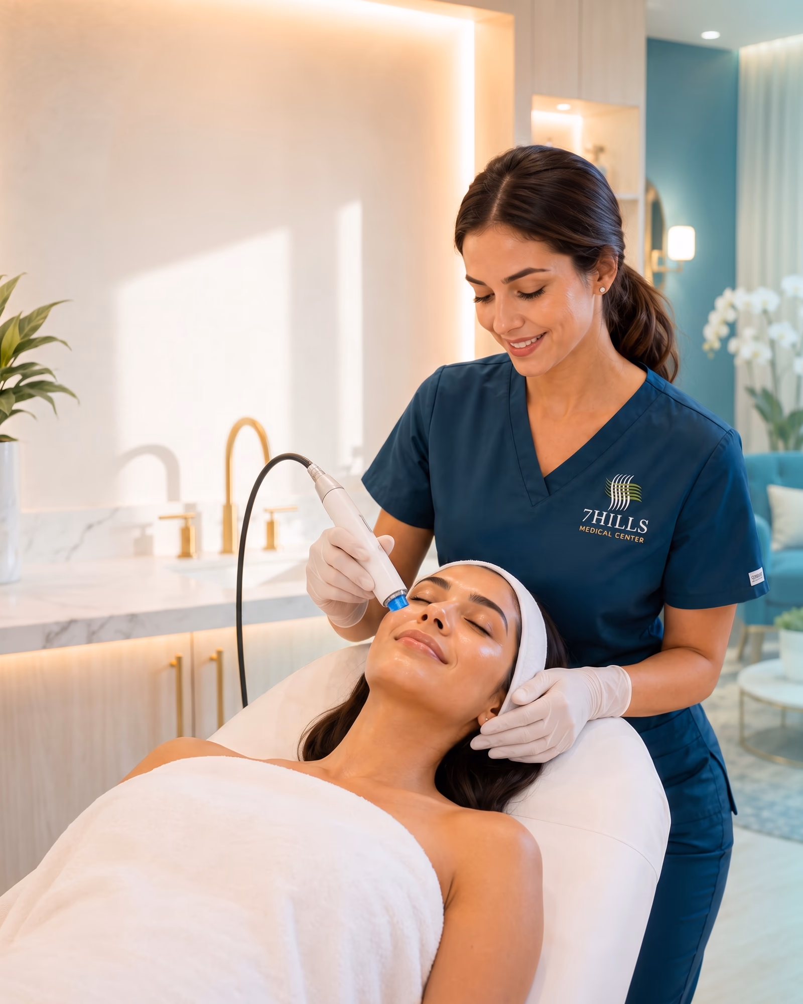 HydraFacial treatment in the 7Hills medical spa, physician-supervised