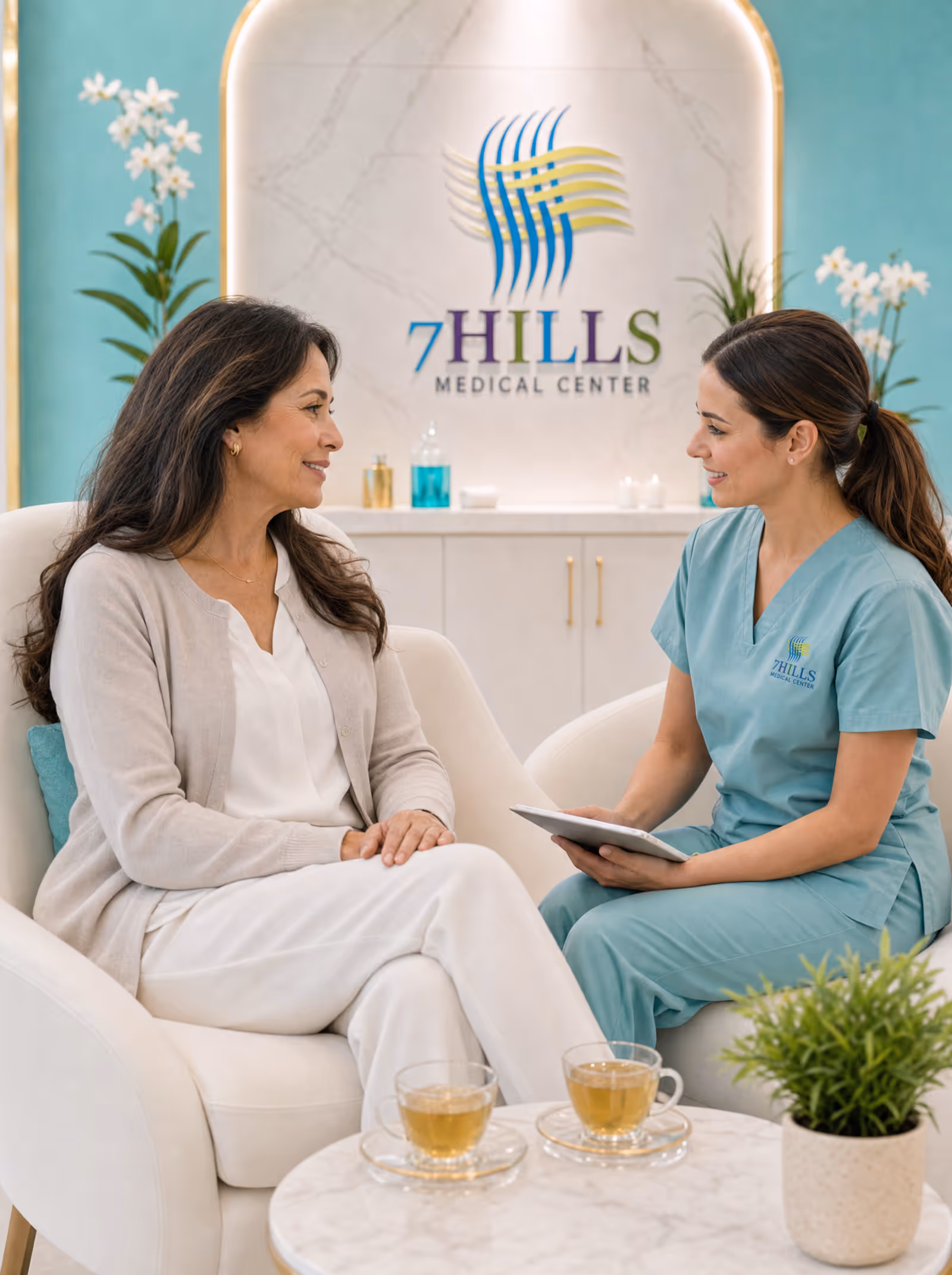 Warm consultation between a female provider and a woman in her 50s