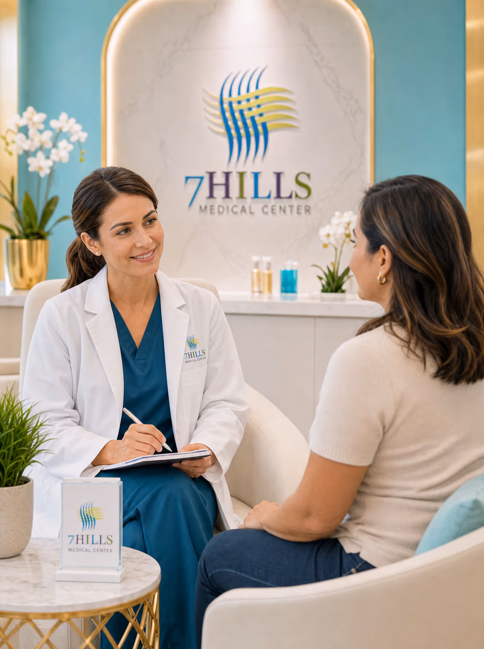 Compassionate weight-management consultation with a physician